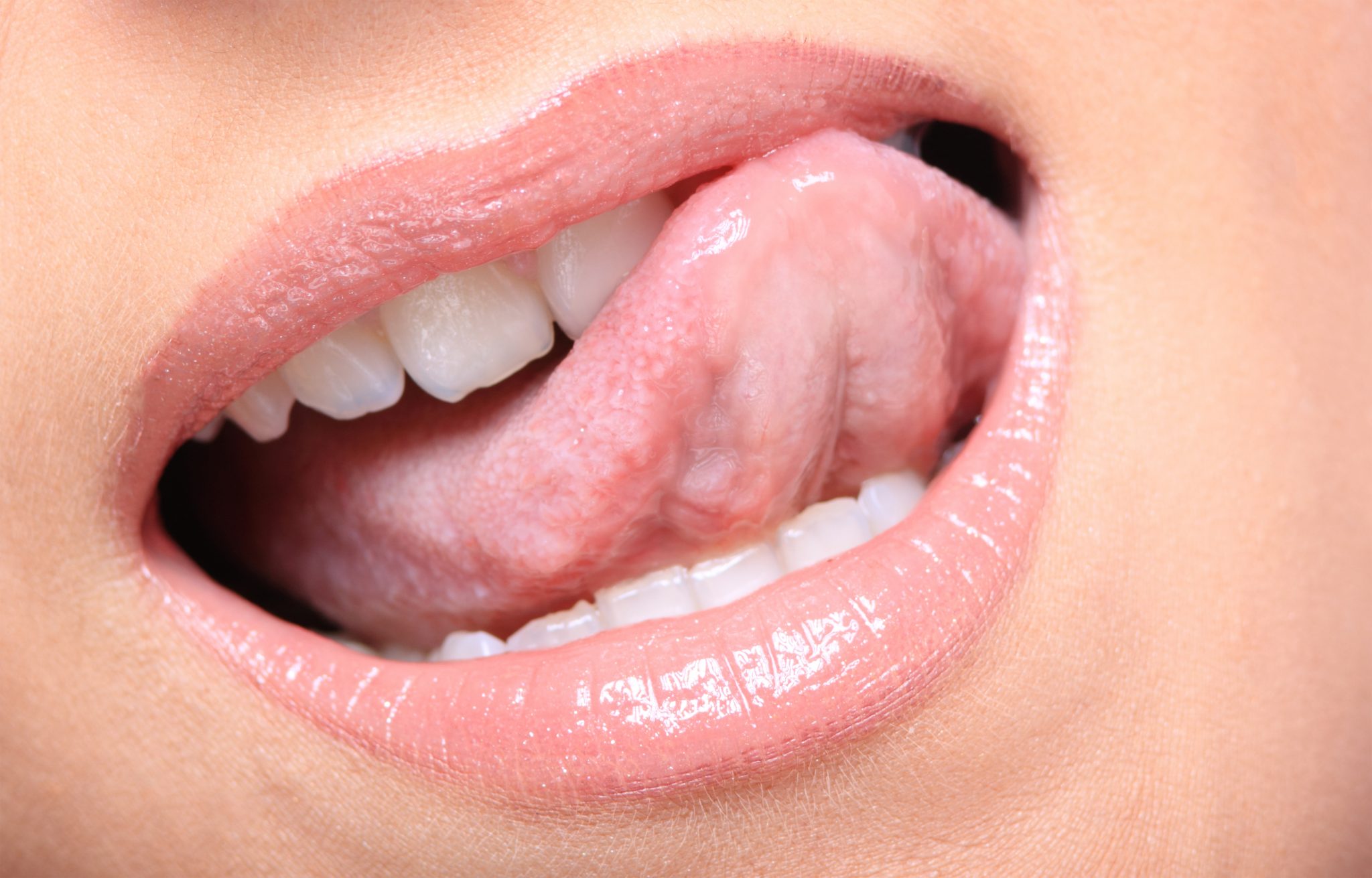 Glossy lips