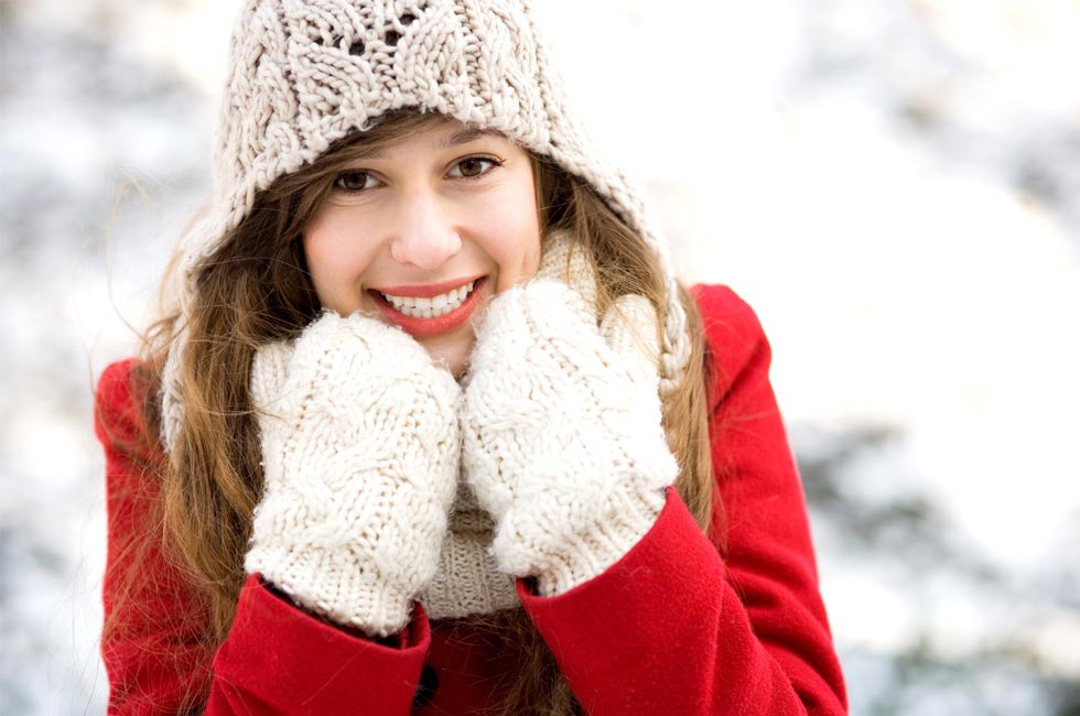 Woman in winter